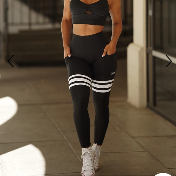 Bombshell Sportswear Preform Thigh Highs, Midnight - Picture 6 of 10